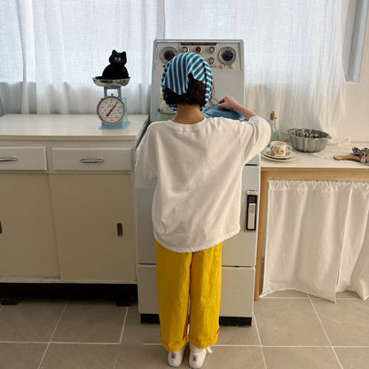 Toddler SP26 Frill Waist Pull-On Pants  (1-6y) - Yellow - AT NOON STORE