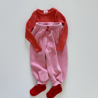Toddler F26 Textured Long Sleeve Top (1-6y) - 5 Colors