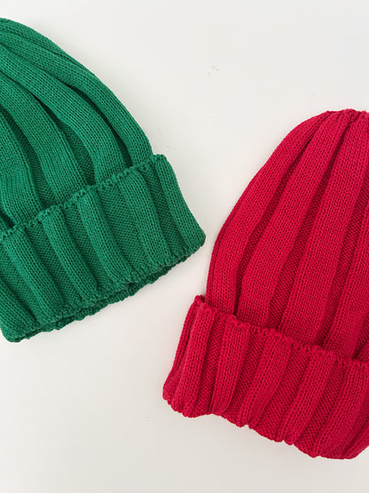 Kids Ribbed Beanie (1-7y) - 2 Colors