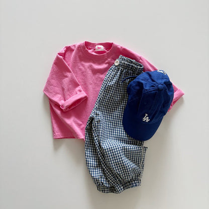 Toddler SP26 Basic Long Sleeve Loose Fit Top  (1-6y) - Pink - AT NOON STORE