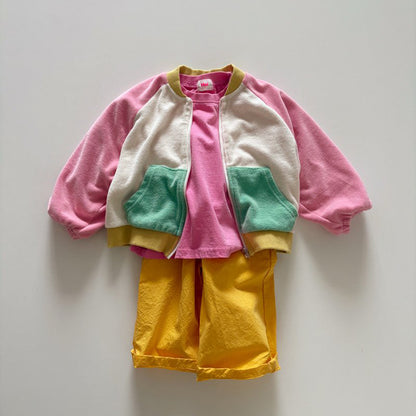 Toddler SP26 Basic Long Sleeve Loose Fit Top  (1-6y) - Pink - AT NOON STORE