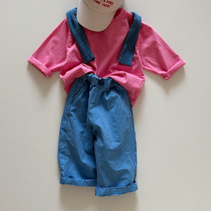 Toddler SP26 Basic Long Sleeve Loose Fit Top  (1-6y) - Pink - AT NOON STORE