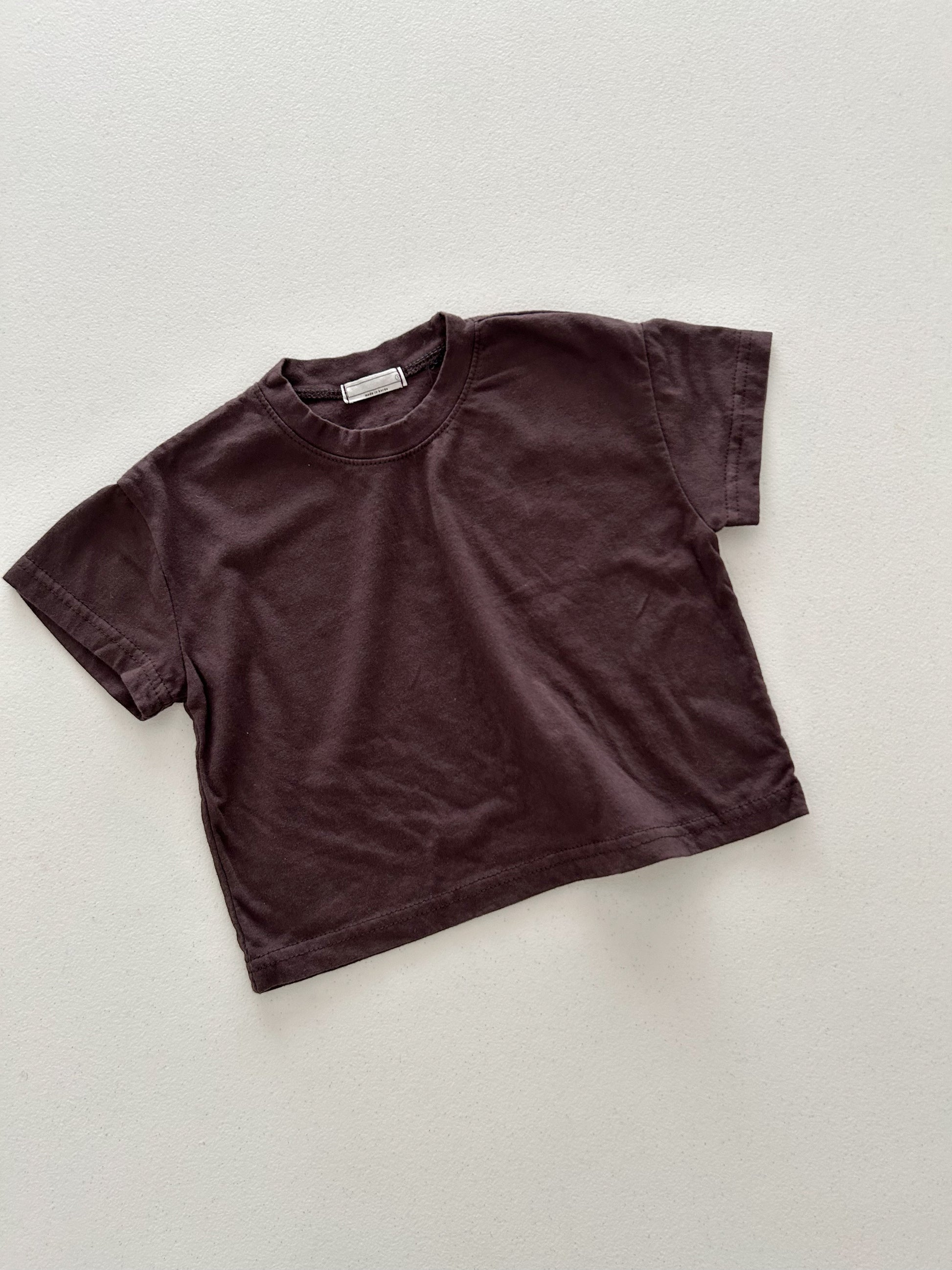 Toddler SS26 Basic Short Sleeve Top (4m-6y) - 4 Colors - AT NOON STORE