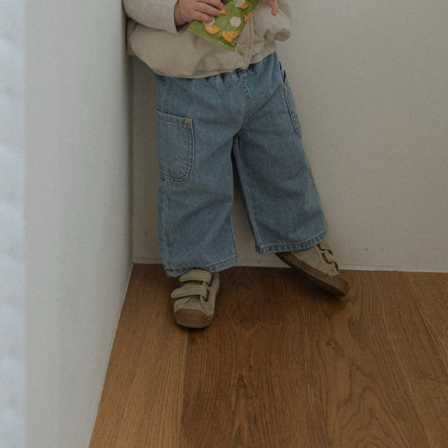 Toddler SP26 Side Pocket Pull-on Denim Pants (10m-4y) - 2 Colors