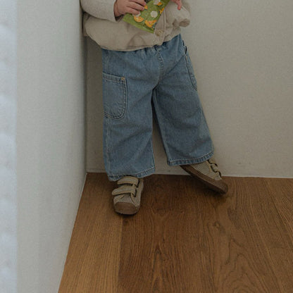 Toddler SP26 Side Pocket Pull-on Denim Pants (10m-4y) - 2 Colors