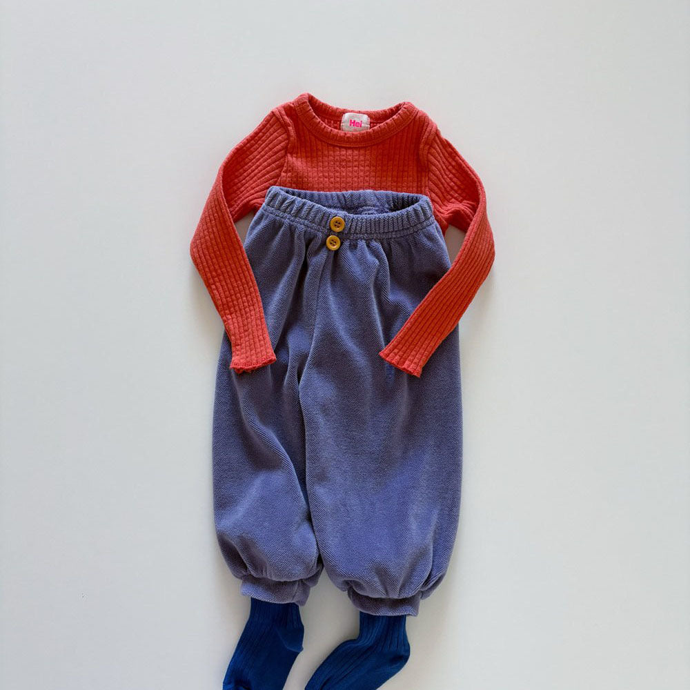 Toddler F26 Textured Long Sleeve Top (1-6y) - 5 Colors