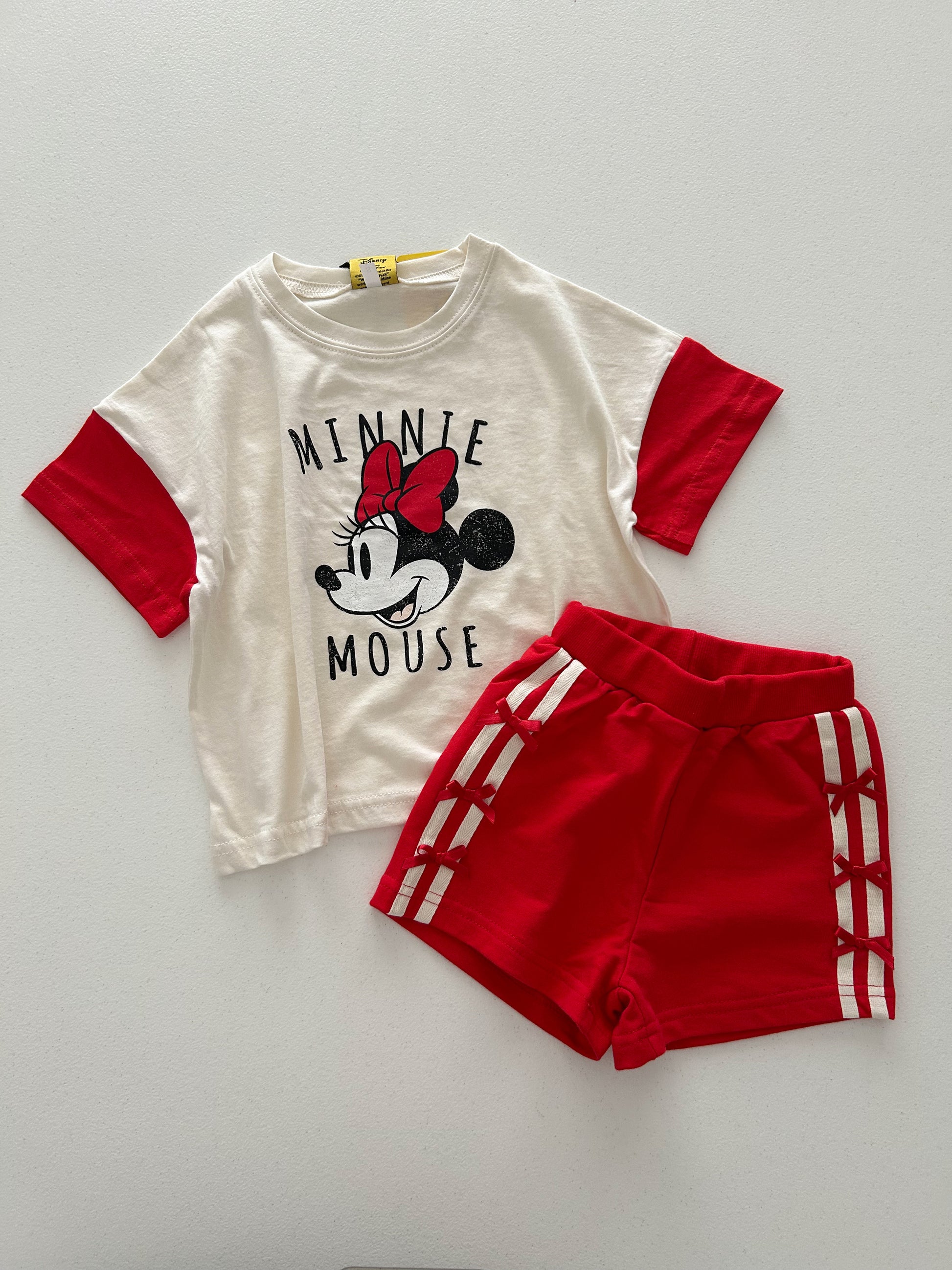 Toddle Disney Friends Contrast Short Sleeve Top and Shorts Set (2-7y) - 4 Colors - AT NOON STORE