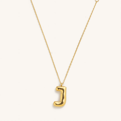 Bubble Initial Necklace