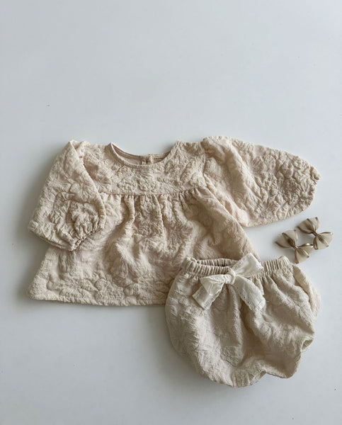 Baby Toddler Lace Bow Bloomer Shorts (3m-3y) - Ivory