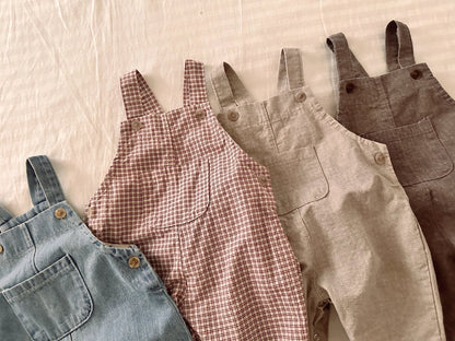 Baby SP26 Kangaroo Pocket Overalls (3-18m)- 4 Colors