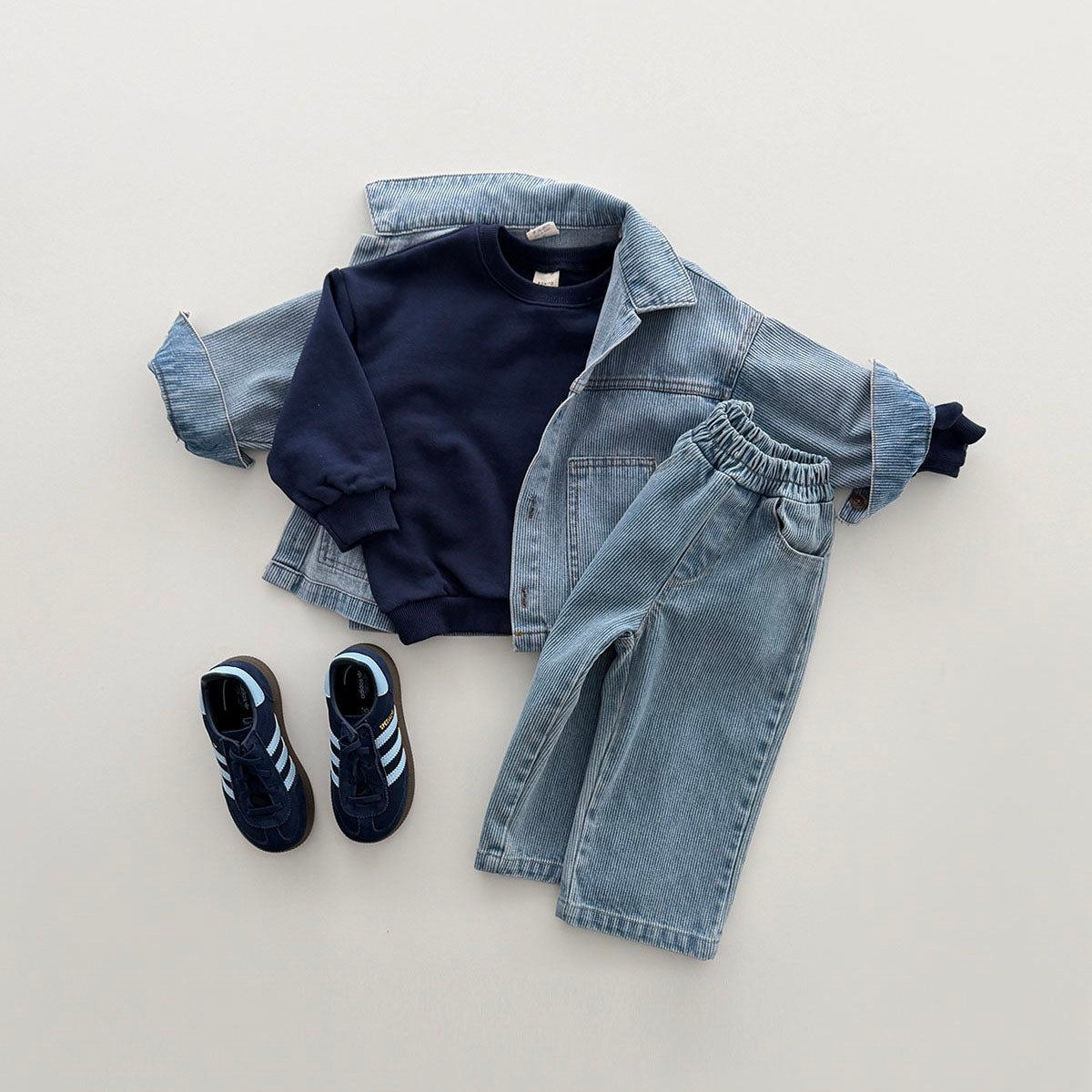 Toddler F26 RIbbed Denim Pull-On Pants (12m-9y) - 2 Colors
