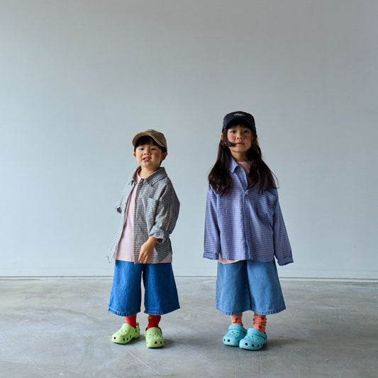 Toddler SP26 Plaid Long Sleeve Shirts (1-6y) - 2 Colors