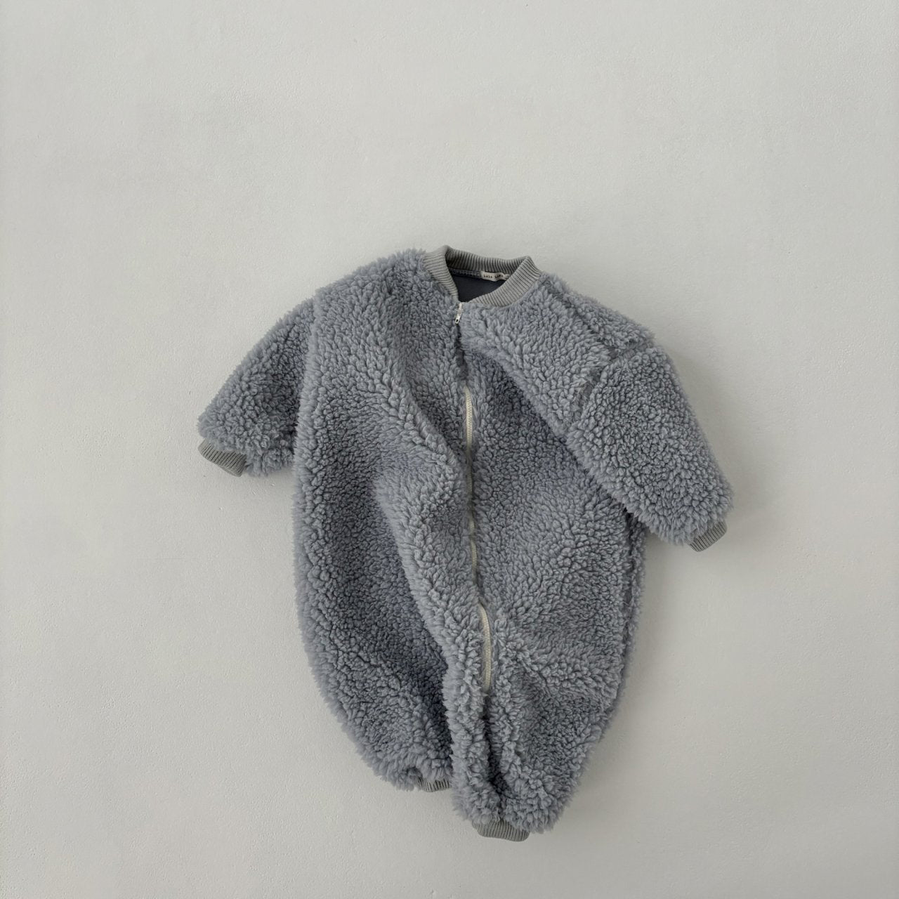 Baby Land W25 Sherpa Zip-Up Jumpsuit (4-18m) - 2 Colors