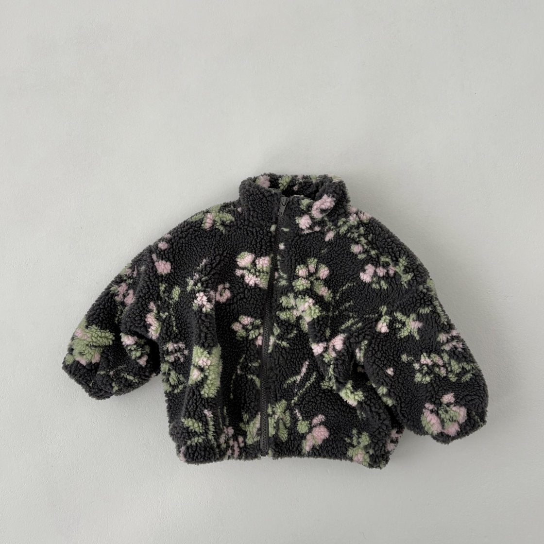 Toddler Land W25 Sherpa Mock Neck Zip-Up Jacket (1-6y) - 3 Colors