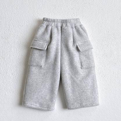 Toddler W25 Fleece Cargo Wide Pants (1-6y) - 3 Colors