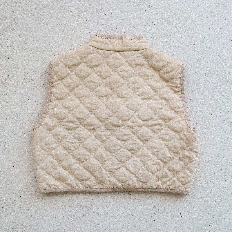 Toddler Quilted Mock-neck Vest (15m-7y) -2 Colors - AT NOON STORE