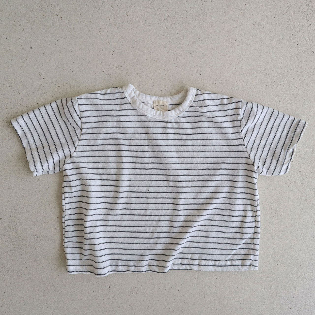 Toddler Stella Short Sleeve Linen Stripe Top (15m-7y) -3 Colors