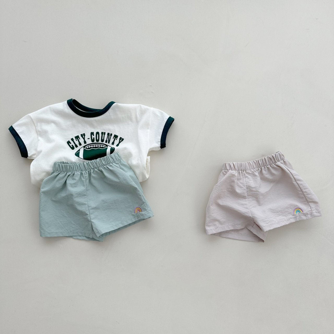 Kids Rainbow Embroidery Shorts (2-6y) - 3 Colors - AT NOON STORE