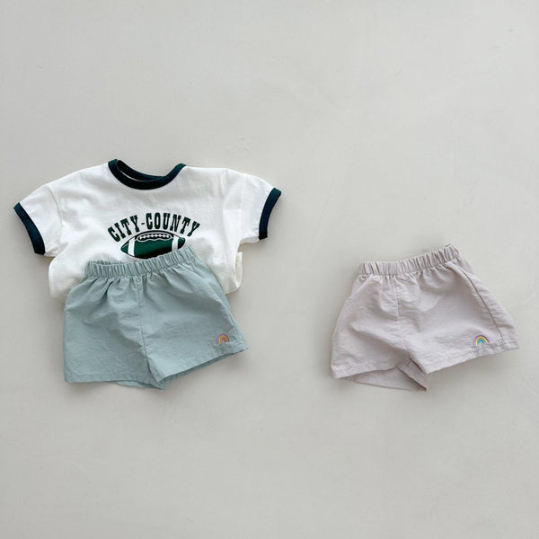 Kids Rainbow Embroidery Shorts (2-6y) - 3 Colors