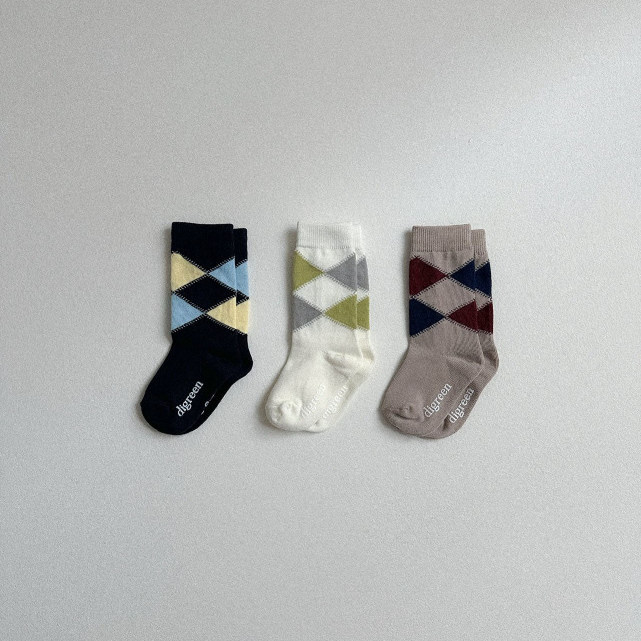 Toddler W25 4pk Argyle Socks Set (2-7y) - AT NOON STORE