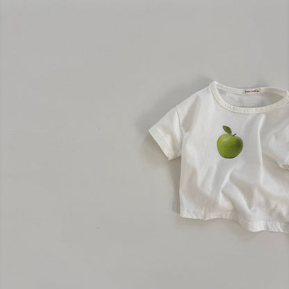 Baby Land SS26 Berry Apple Short Sleeve Top (4m-18m) - 2 Colors - AT NOON STORE