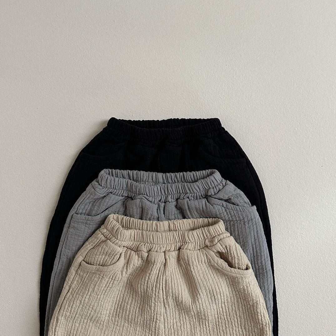 Toddler Cozy Natural Cotton Pants (10m-4y) - 3 Colors - AT NOON STORE