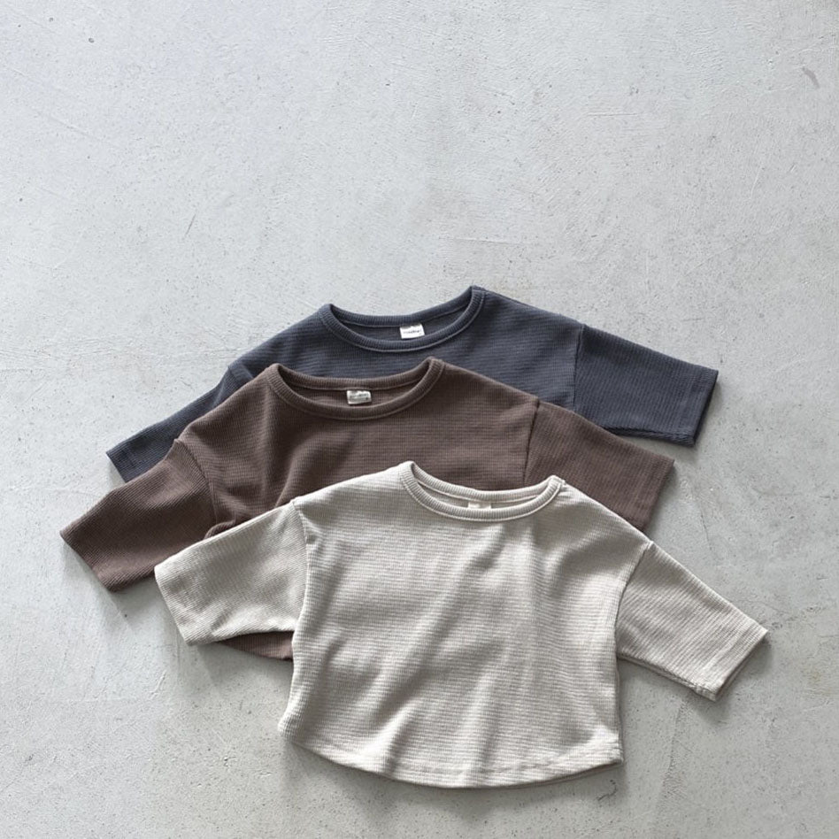 Toddler Nunu Crewneck Long Sleeve Top (1-6y) - 3 Colors - AT NOON STORE