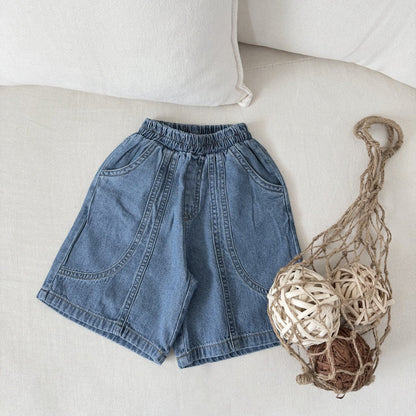 Toddler SS26 Stitch Detail Bermuda Shorts (1-7y) - 2 Colors - AT NOON STORE