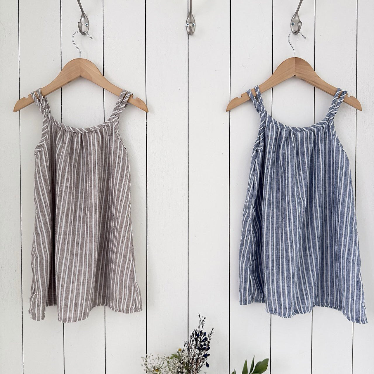 Toddler SS26 Stripe Double Strap Dress (1-7y) - 2 Colors - AT NOON STORE