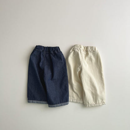 Toddler F25 Front Double Pocket Denim Pants (1-6y) - 2 Colors - AT NOON STORE