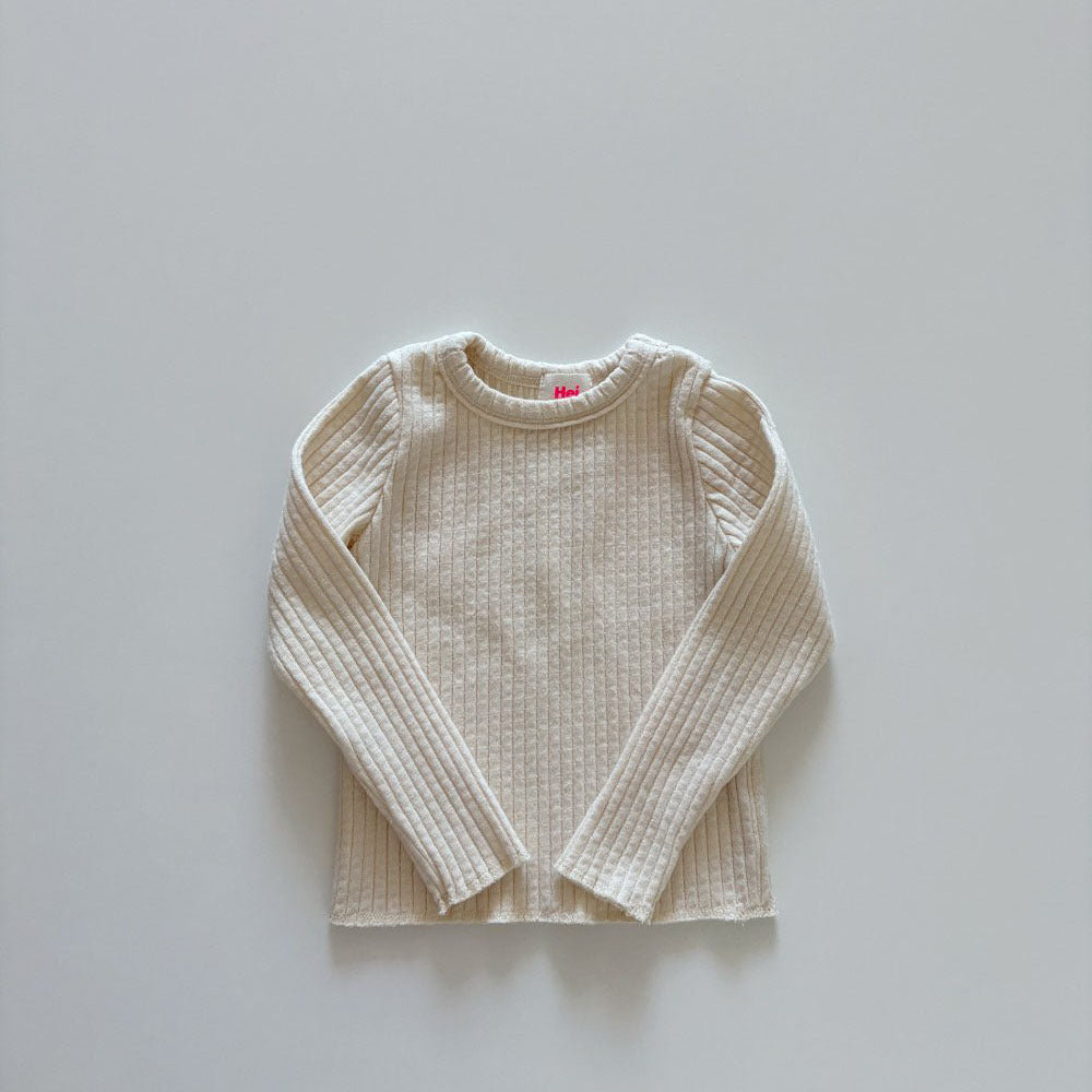 Toddler F26 Textured Long Sleeve Top (1-6y) - 5 Colors