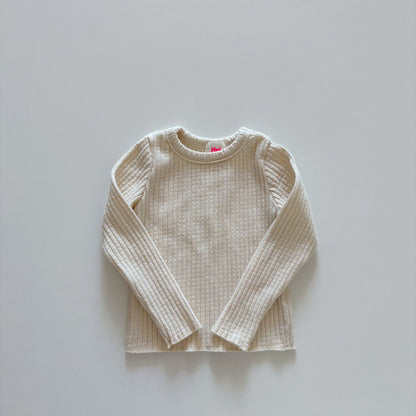 Toddler F26 Textured Long Sleeve Top (1-6y) - 5 Colors