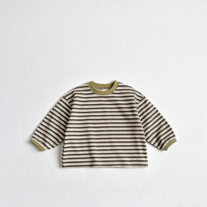 Toddler F26 Multi Stripe Long Sleeve Top (2-9y) - 3 Colors