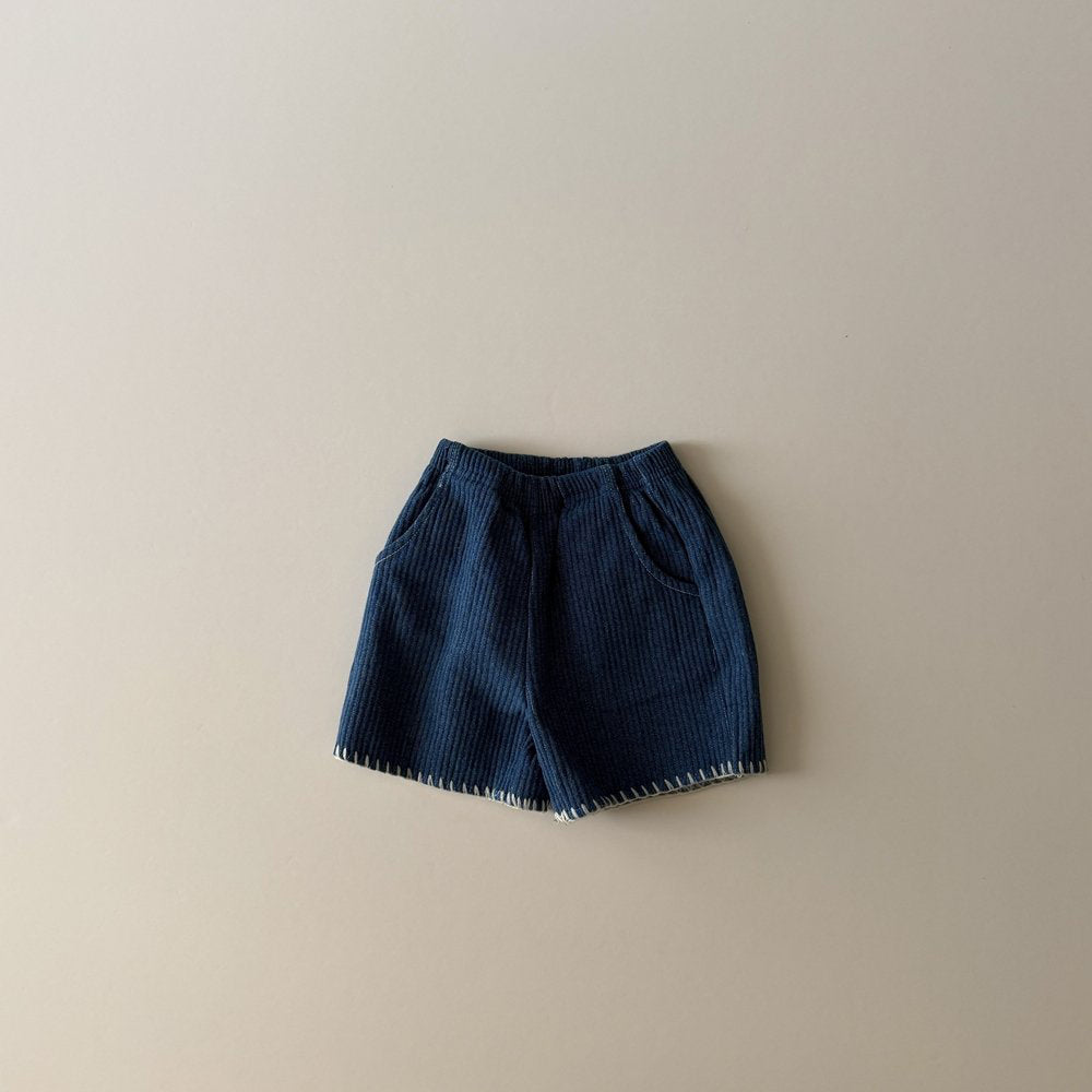 Toddler AMG SP26 Stitch Detail Denim Shorts (1-6y) - 2 Colors - AT NOON STORE