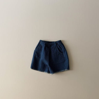 Toddler AMG SP26 Stitch Detail Denim Shorts (1-6y) - 2 Colors - AT NOON STORE