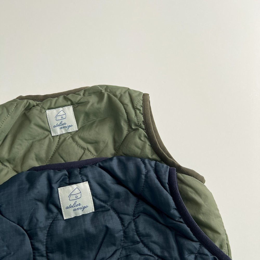Toddler F25 Quilted Zip Vest (1-6y) - 2 Colors - AT NOON STORE