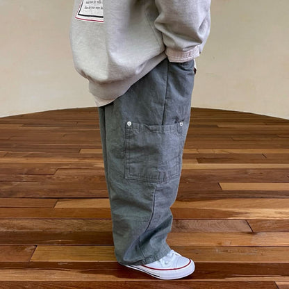 Kids S25 Cargo Pants (2-7y) - Olive - AT NOON STORE