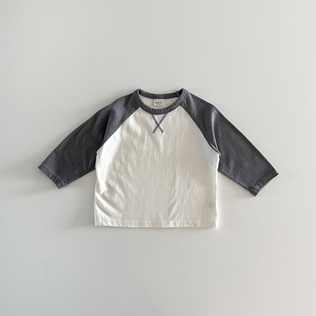 Toddler Crewneck Raglan Long Sleeve T-Shirt (6m-6y) - 3 Colors - AT NOON STORE