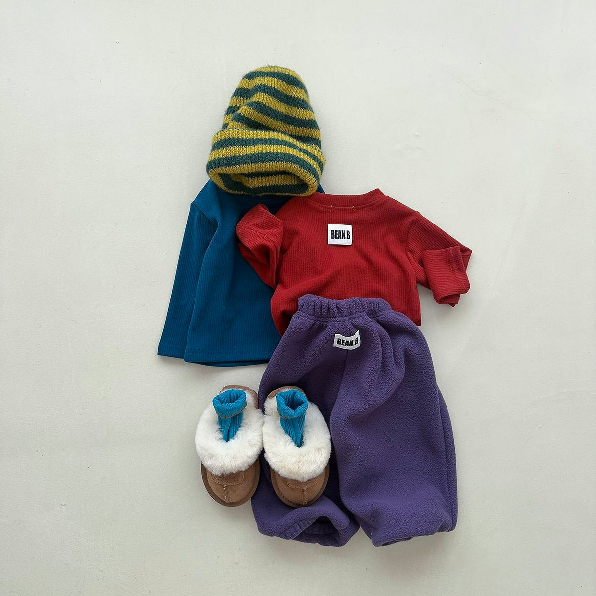 Baby Toddler FW26 Fleece Jogger Pants (4m-6y) - 4 Colors