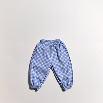 Toddler SP26 Plaid Jogger Pants (10m-6y) - 2 Colors - AT NOON STORE