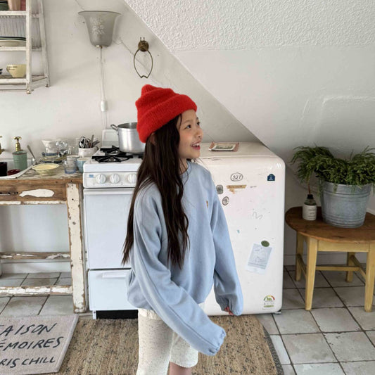 Toddler F25 Fuzzy Beanie (2-10y) - Red - AT NOON STORE