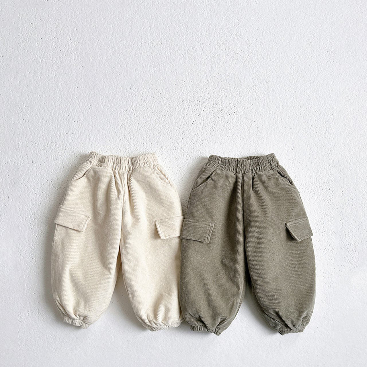 Toddler W25 Fleece Lined Corduroy Jogger Pants (1-6y) - 3 Colors