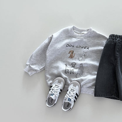 Toddler F25 Dog Lover Long Sleeve Sweatshirt (12m-7y) - 3 Colors - AT NOON STORE