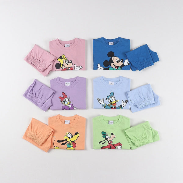 Toddler Disney Friends Short Sleeve Top and Shorts Set (2-8y) - 6 Colors