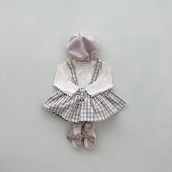 Baby Cotton Tee and Suspender Skirted Bloomer Set (3-18m) - 2 Colors