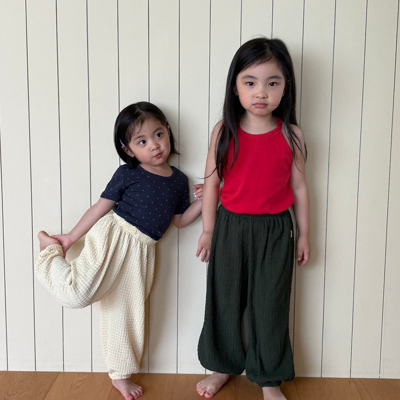 Toddler SS26 Polka Dot Ribbed Short Sleeve Top (1-7y) - 2 Colors - AT NOON STORE