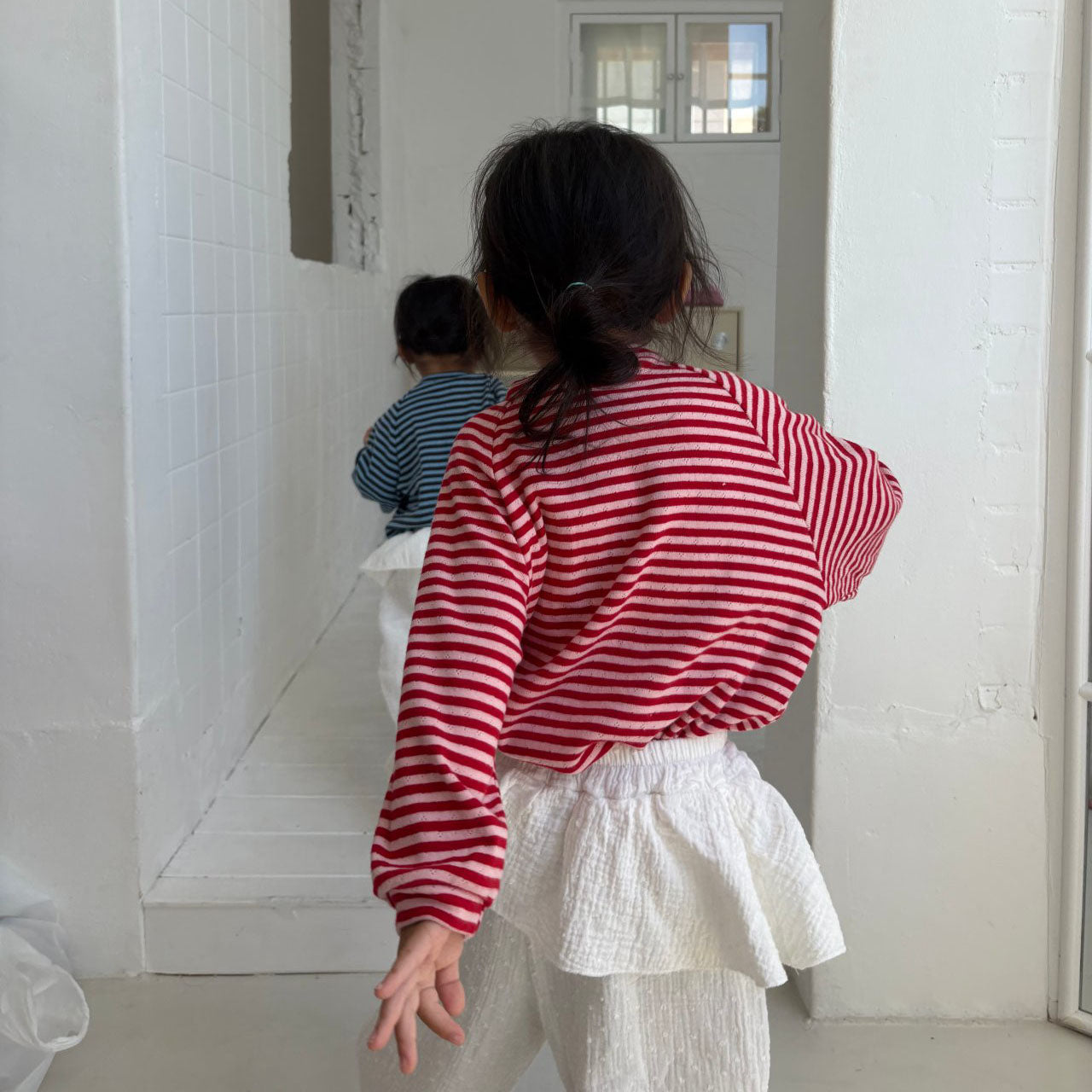 Toddler F25 Stripe Long Sleeve Cardigan (1-7y) - Red