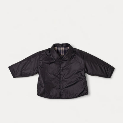 Toddler W25 Plaid Reversible Padded Shirt Jacket (2-8y) - Navy