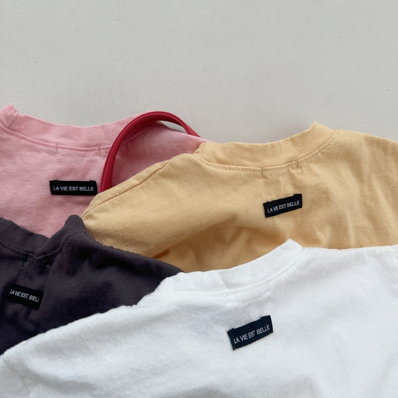 Toddler SS26 Basic Short Sleeve Top (4m-6y) - 4 Colors - AT NOON STORE