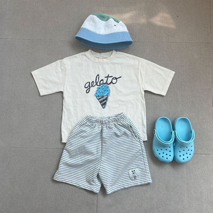 Toddler SS25 'gelato' Loose Fit Short Sleeve Top (3-8y) - 2 Colors - AT NOON STORE